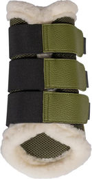 HKM Comfort Premium Mesh Gamaschen für Pferde aus Kunstleder in Grün Größe S – Bild 1 von 1