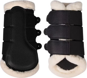 HKM Comfort Premium Mesh Gamaschen für Pferde aus Kunstleder Schwarz XS – Bild 1 von 1