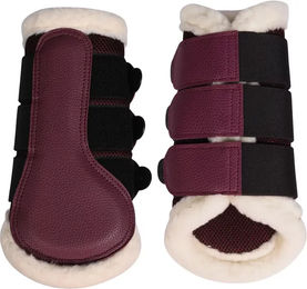 HKM Comfort Premium Mesh Gamaschen für Shetty Pferde in Rot aus Kunstleder – Bild 1 von 1