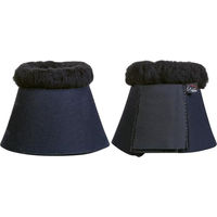 Produktbild von HKM Comfort Softopren Hufglocken mit Polsterung und Teddyrand für Warmblut Schwarz/Schwarz