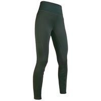 Produktbild von HKM Cosy Style Damen Winter Reitleggings mit Silikon-Vollbesatz Grün 32/34