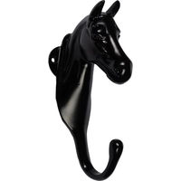 Produktbild von HKM Crochet Pferdekopf aus Aluminium in Schwarz