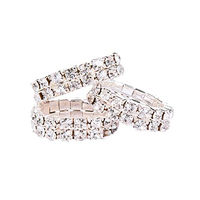 Produktbild von HKM Crystal Mähnengummis Weiß One Size