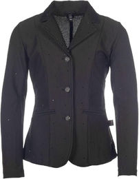 HKM Crystal Turnierjacke für Kinder in Schwarz aus Nylon Größe 152 – Bild 1 von 2