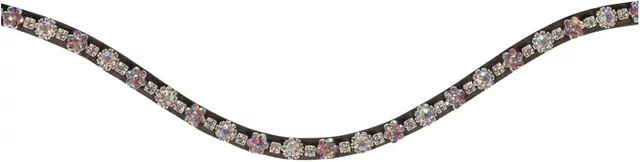 HKM Daisy Frontal Leder braun bunt für Vollblut – Bild 1 von 1