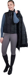 HKM Dakota 2 in 1 Steppmantel mit Weste für Damen in Schwarz wasserabweisend – Bild 1 von 6