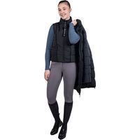 Produktbild von HKM Dakota 2 in 1 Steppmantel mit Weste für Damen in Schwarz wasserabweisend