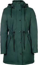 HKM Dallas Reitjacke für Damen mit Kapuze wasserdicht und Fleece gefüttert Grün Größe S – Bild 1 von 1