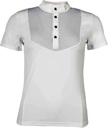HKM Damen Amalfi Reitshirt Weiß XS aus Polyester – Bild 1 von 2