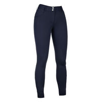 Produktbild von HKM Damen Ari Mid Rise Reithose mit Silikon-Kniebesatz Dunkelblau Größe 46