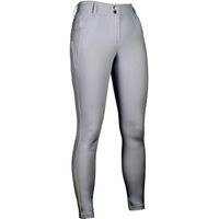 Produktbild von HKM Damen Ari Reithose mit Silikon-Kniebesatz Weiß Größe 36