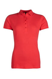 HKM Damen Elisa Reitshirt aus Naturmaterial Rot XXL – Bild 1 von 1