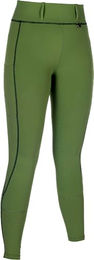 HKM Damen Juna Reitleggings mit Silikon-Vollbesatz in Grün – Bild 1 von 3