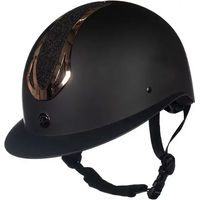 Produktbild von HKM Damen Reithelm Illusion Schwarz/Rosegold Grösse 58-60 cm