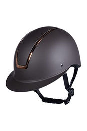 HKM Damen Reithelm Lady Shield Braun/Gold Grösse M – Bild 1 von 2