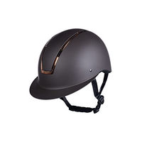 Produktbild von HKM Damen Reithelm Lady Shield Braun/Rosegold Größe L