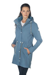 HKM Damen Reitjacke Ohio Blau Waterproof Fleece Winter XS – Bild 1 von 8