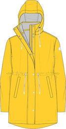 HKM Damen Reitjacke Ohio Gelb XL wasserdicht mit Fleece Winterjacke – Bild 1 von 3