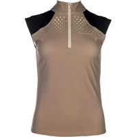 Produktbild von HKM Damen Reitshirt Beige Schwarz XS