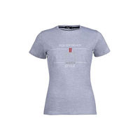 Produktbild von HKM Damen Reitshirt Equine Sports Style aus Baumwolle Grau S