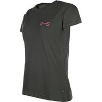 Produktbild von HKM Damen Reitshirt Excellent aus Baumwolle Blau Grau XXS