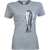 Produktbild von HKM Damen Reitshirt Horses Leave Hoofprints Grau XS