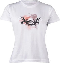 HKM Damen Reitshirt Running Horse Weiß XXL aus Naturmaterial – Bild 1 von 1