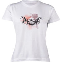 Produktbild von HKM Damen Reitshirt Running Horse Weiß XXL aus Naturmaterial