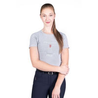 Produktbild von HKM Damen T-Shirt Equine Sports Style aus Baumwolle Blau Größe L