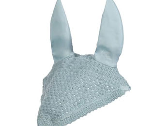 HKM Daphne Fliegenhaube mit Fliegenohren und Zierkordel Hellblau für Ponys – Bild 1 von 1
