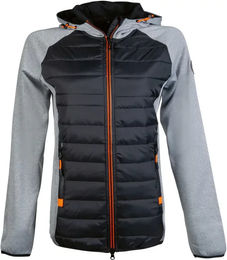 HKM Daunenjacke mit Kapuze für Damen in Grau Größe S – Bild 1 von 1
