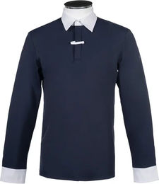 HKM Davie Reitshirt Poloshirt für Herren in Blau Größe L – Bild 1 von 1