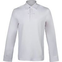 Produktbild von HKM Davie Turnier-Poloshirt Reitshirt für Herren in Weiß Größe M