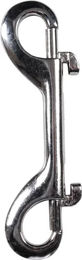 HKM Doppel-Snap Karabiner für Pferde aus Metall in Silber – Bild 1 von 1