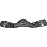 Produktbild von HKM Dressage Anatomic Sattelgurt aus elastischem Leder Schwarz Größe 70
