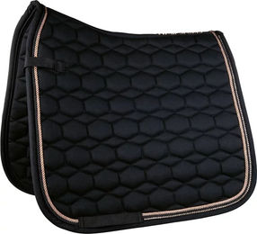 HKM Dressur Schabracke Glamour Style Schwarz Rosegold für Ponys – Bild 1 von 2