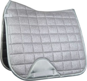 HKM Dressur Schabracke Glitter Mesh in Grau Silber aus Polyester – Bild 1 von 1