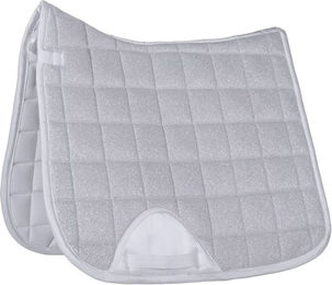 HKM Dressur Schabracke Glitter Mesh in Weiß und Silber aus Polyester – Bild 1 von 1
