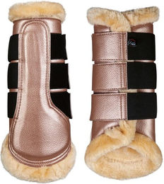 HKM Dressurgamaschen Comfort Premium aus Kunstleder für Shetty in Roségold – Bild 1 von 1
