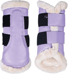 HKM Dressurgamaschen Comfort Premium aus Kunstleder Lila Größe S – Bild 1 von 1