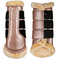 Produktbild von HKM Dressurgamaschen Comfort Premium aus Kunstleder Roségold Größe S