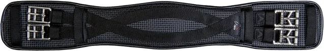 HKM Dressurgurt mit Gel-Einlage aus Kunststoff Schwarz mit Snap-Verschluss – Bild 1 von 2
