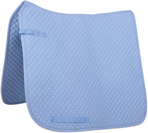 HKM Dressurschabracke gesteppt aus Baumwollmix für Vollblut und Warmblut in Babyblau klein – Bild 1 von 1