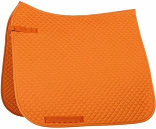 HKM Dressurschabracke klein gesteppt aus Baumwollmix in Terracotta für Vollblut und Warmblut – Bild 1 von 1