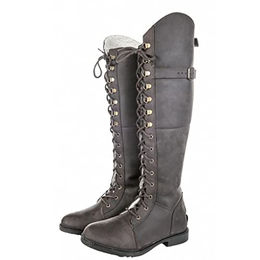 HKM Dublin Winter-2400 Reitstiefel aus Leder für Damen und Herren in Braun, Größe 41 EU – Bild 1 von 3