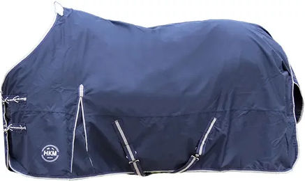 HKM Eco-Light Winter Weidedecke für Pferde in Blau mit 600D-Gewebe 155 cm – Bild 1 von 2