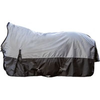 Produktbild von HKM Edmonton Outdoor-Pferdedecke mit hohem Kragen aus Oxford-Gewebe in Grau