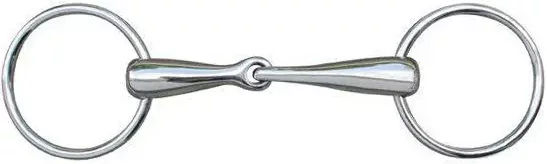 HKM Einfaches Gebiss aus massivem Edelstahl für Pferde 16 mm – Bild 1 von 1