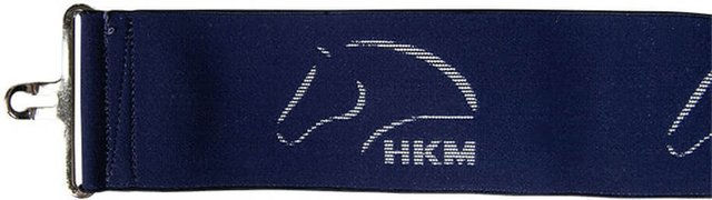 HKM Elastikdeckengurt Blau Größe M – Bild 1 von 2
