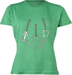 HKM Elements Damen T-Shirt aus Naturmaterial in Grün Größe XL – Bild 1 von 1